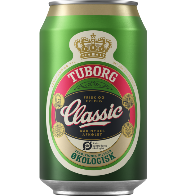Tuborg Classic Okologisk 33cl Can DRY RGB