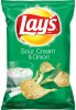 Lay's Sour Cream & Onion chips 27,5 g. billede