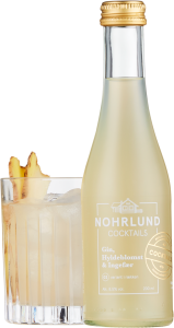 Den hvide lowball + flaske Nohrlund copy billede